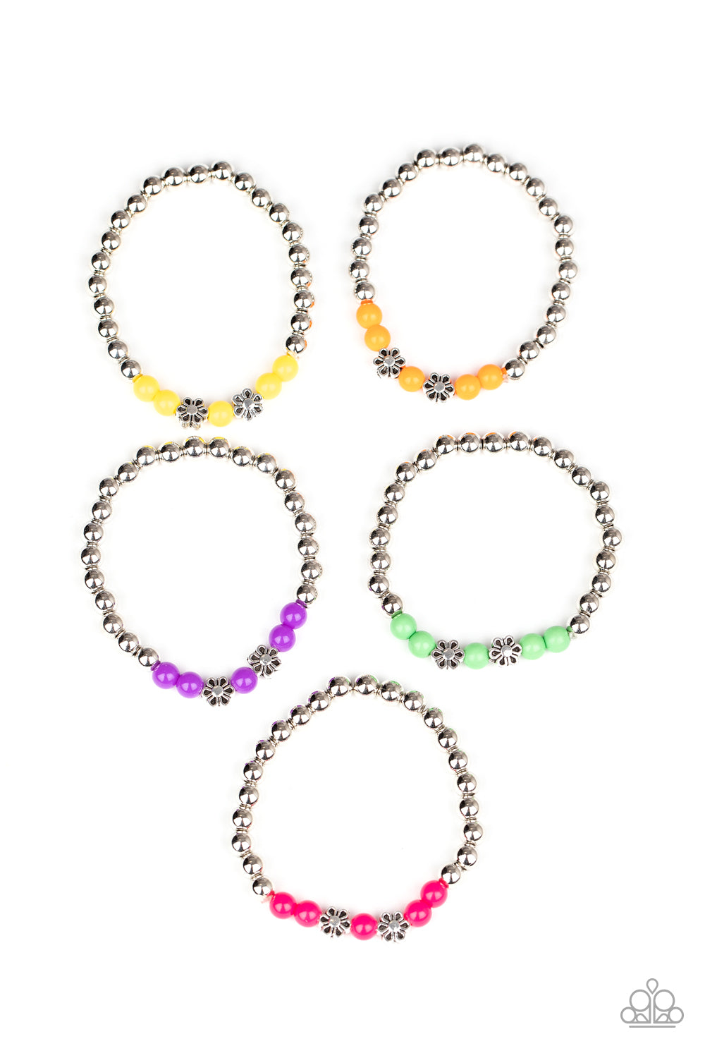 Starlet Shimmer Bracelet - Floral Charms