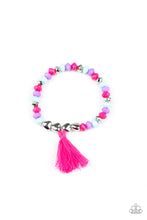 Load image into Gallery viewer, Starlet Shimmer Bracelet - Hearts &amp; Tassels
