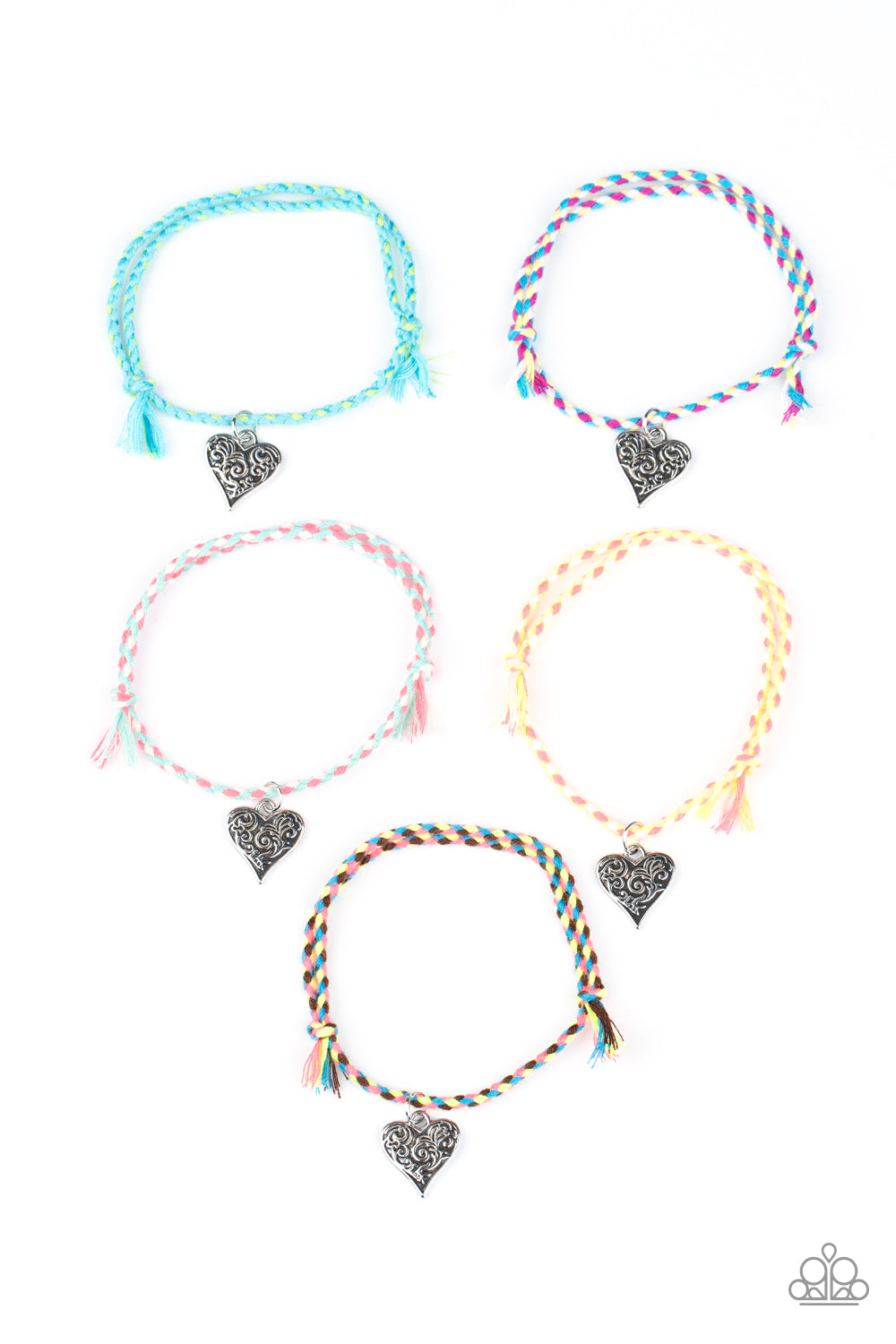 Starlet Shimmer Bracelet - Heart Charms