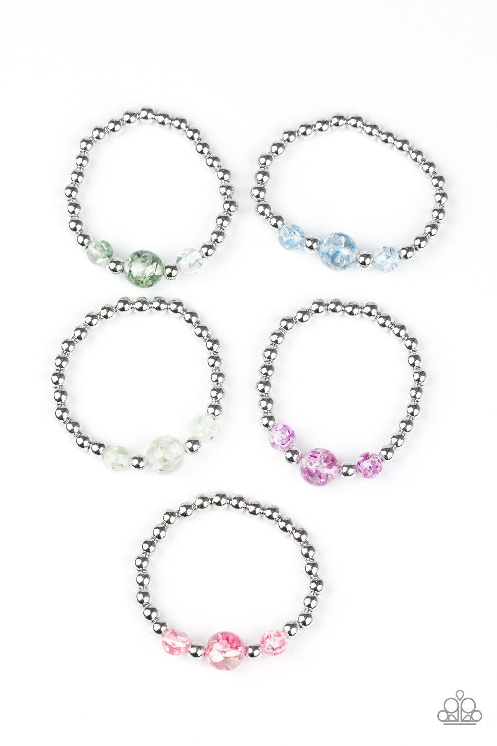 Starlet Shimmer Bracelet - Glassy Beads