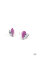 Load image into Gallery viewer, Starlet Shimmer Stripped Hearts - Earring
