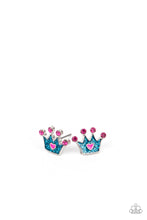 Load image into Gallery viewer, Starlet Shimmer Crown Earrings
